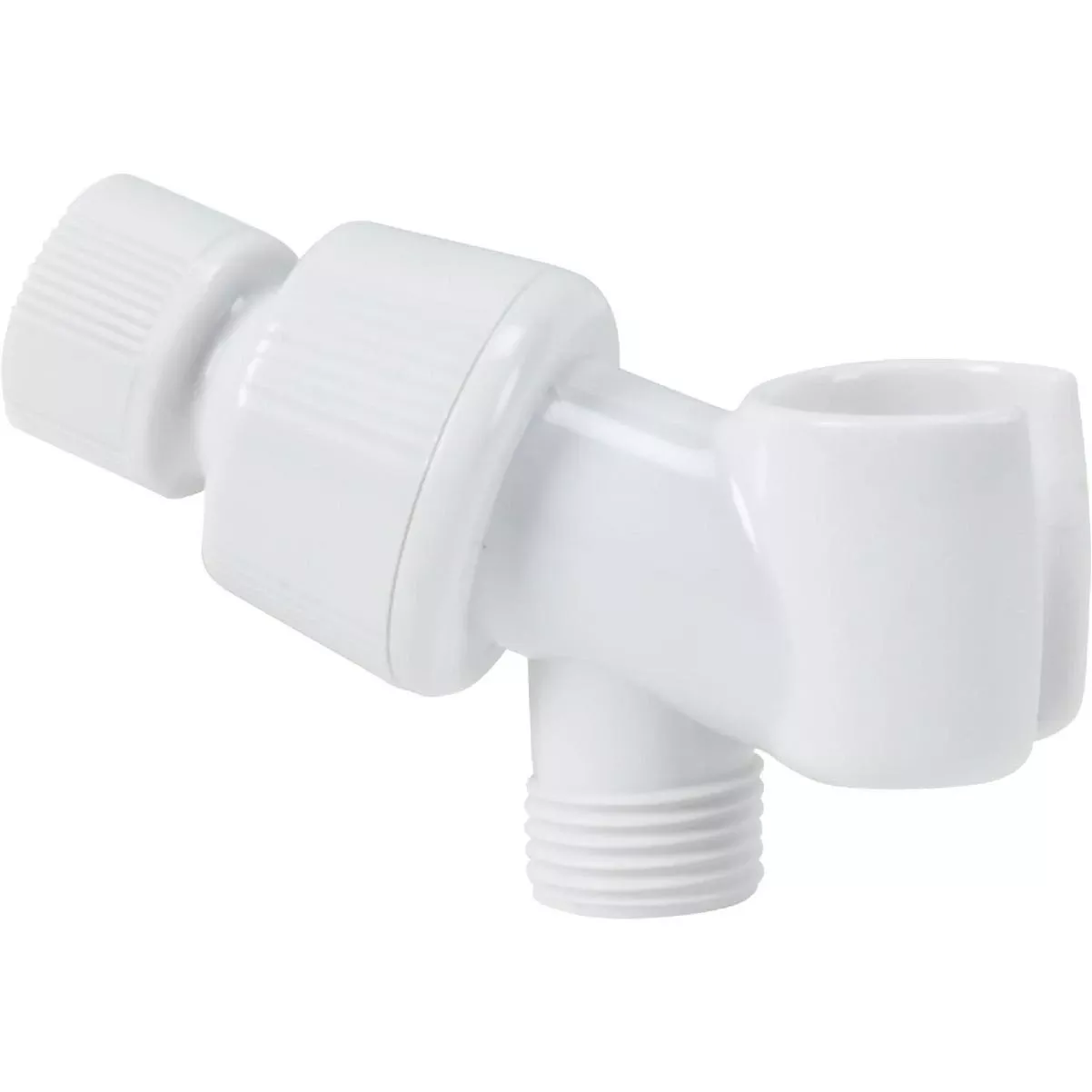 White Plastic Shower Bracket