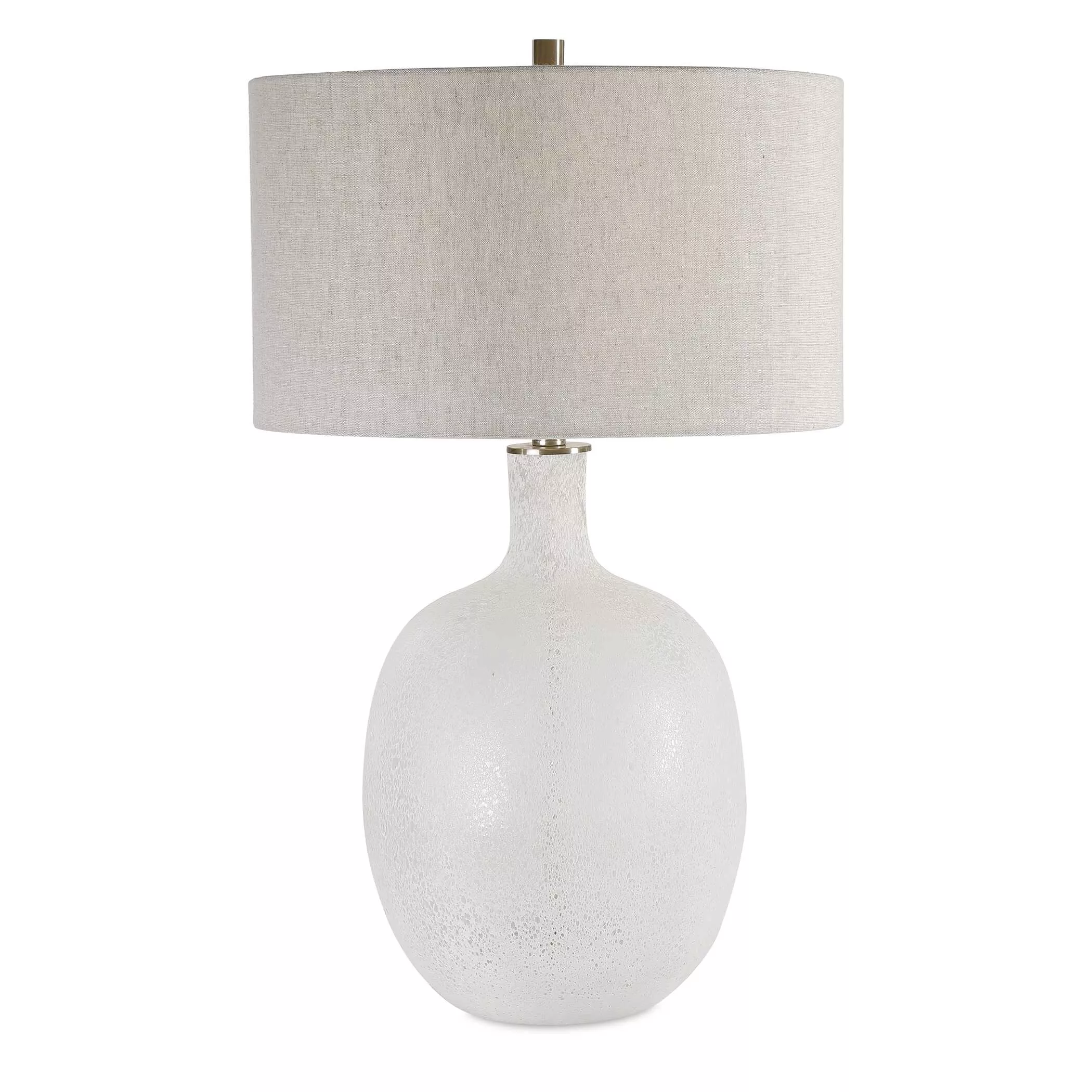 Whiteout Mottled Glass Table Lamp