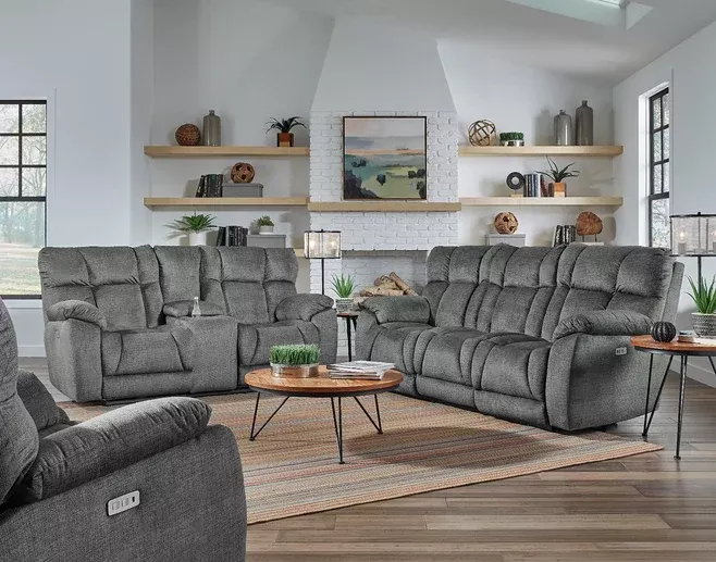 Wild Card Power Reclining Sofa With Headrest