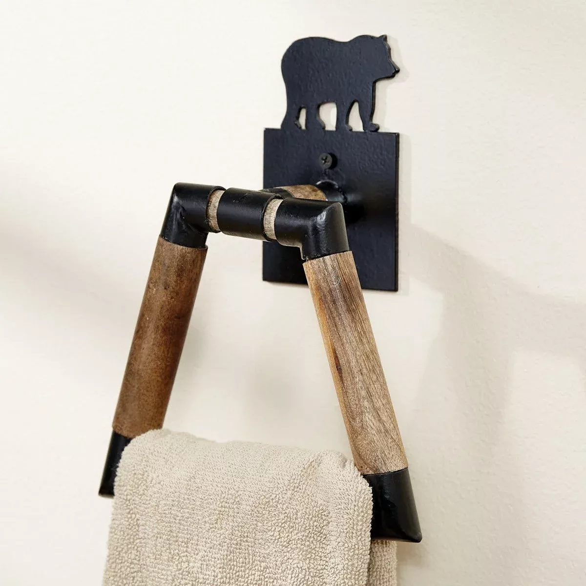 Wild Woods Bear Towel Ring