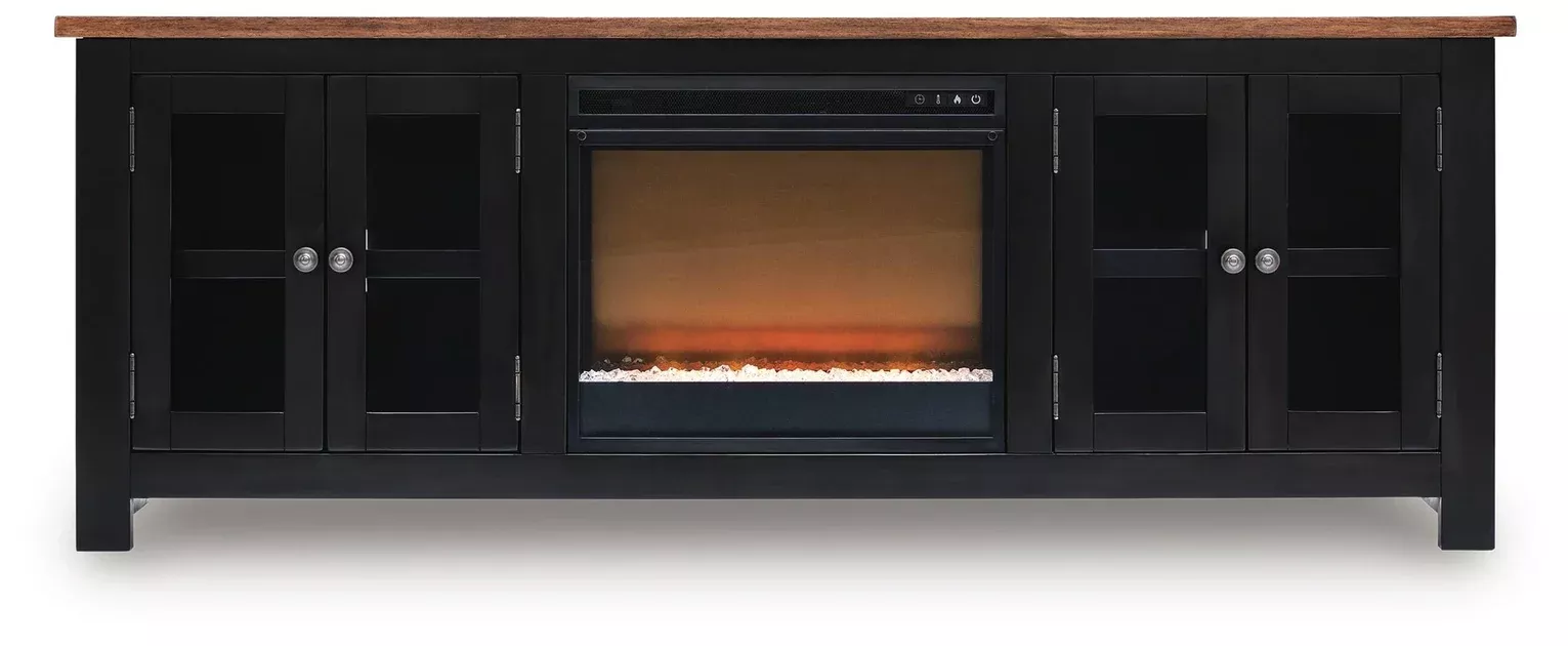 Wildenauer 76" TV Stand with Electric Fireplace