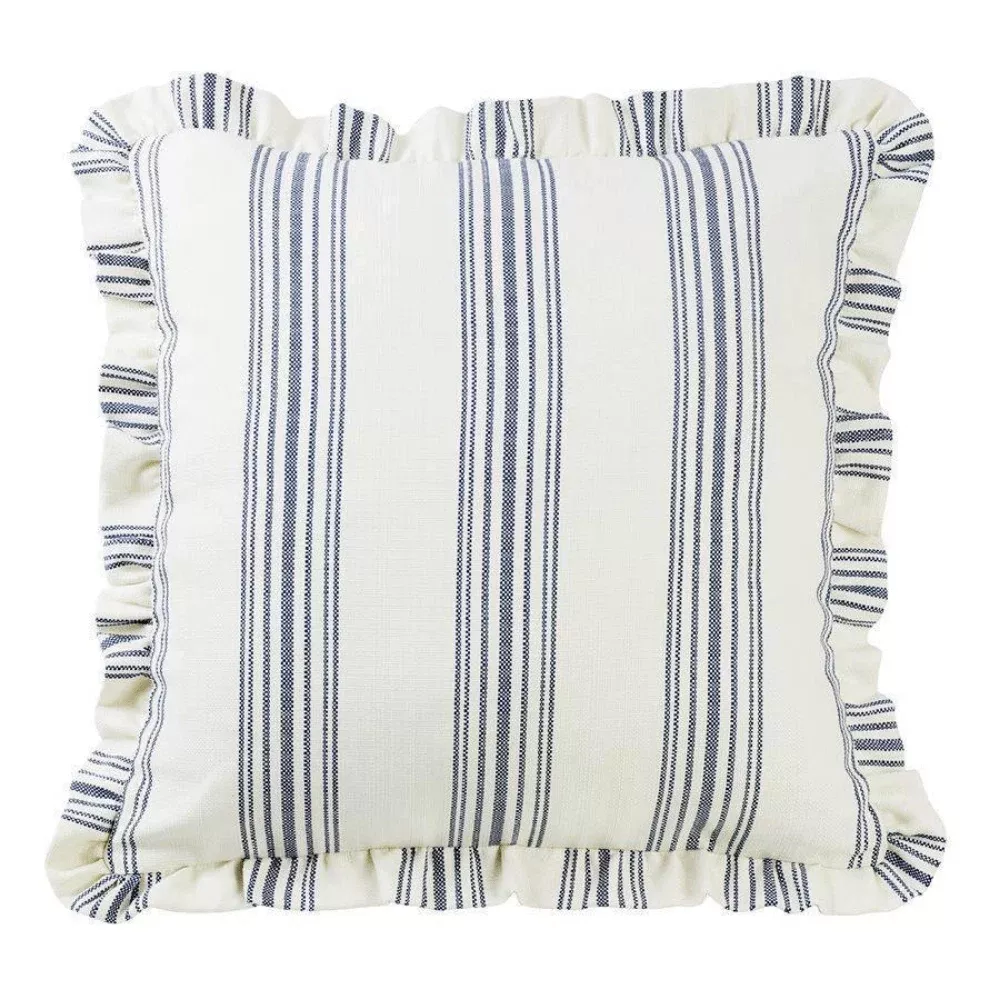 Winslow Navy Comforter Ruffle Euro Sham