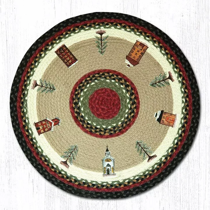 Winter Village Round Rug