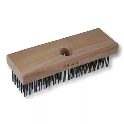 Wood‑handled 6×19 Wire Brush – Heavy‑duty Cleaning Tool