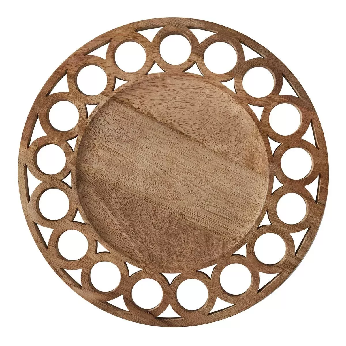 Wooden Circles Charger Plate