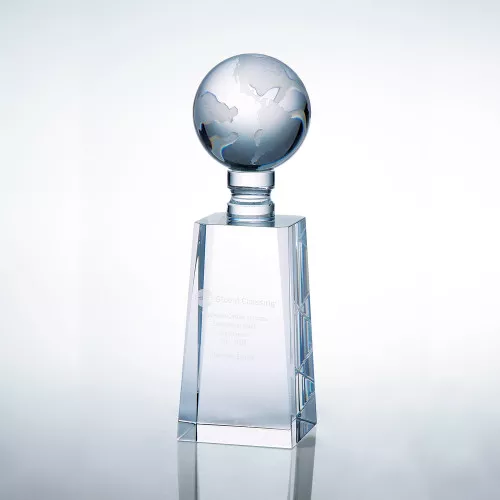 WORLD GLOBE AWARD, Crystal Award, 3 sizes available