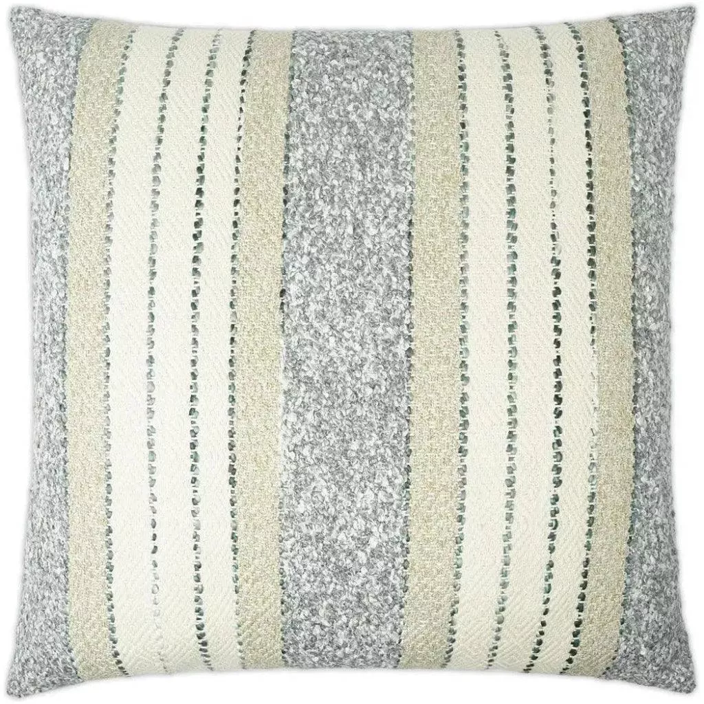 Woven Path Stripes Slate Blue Large Throw Pillow Insert