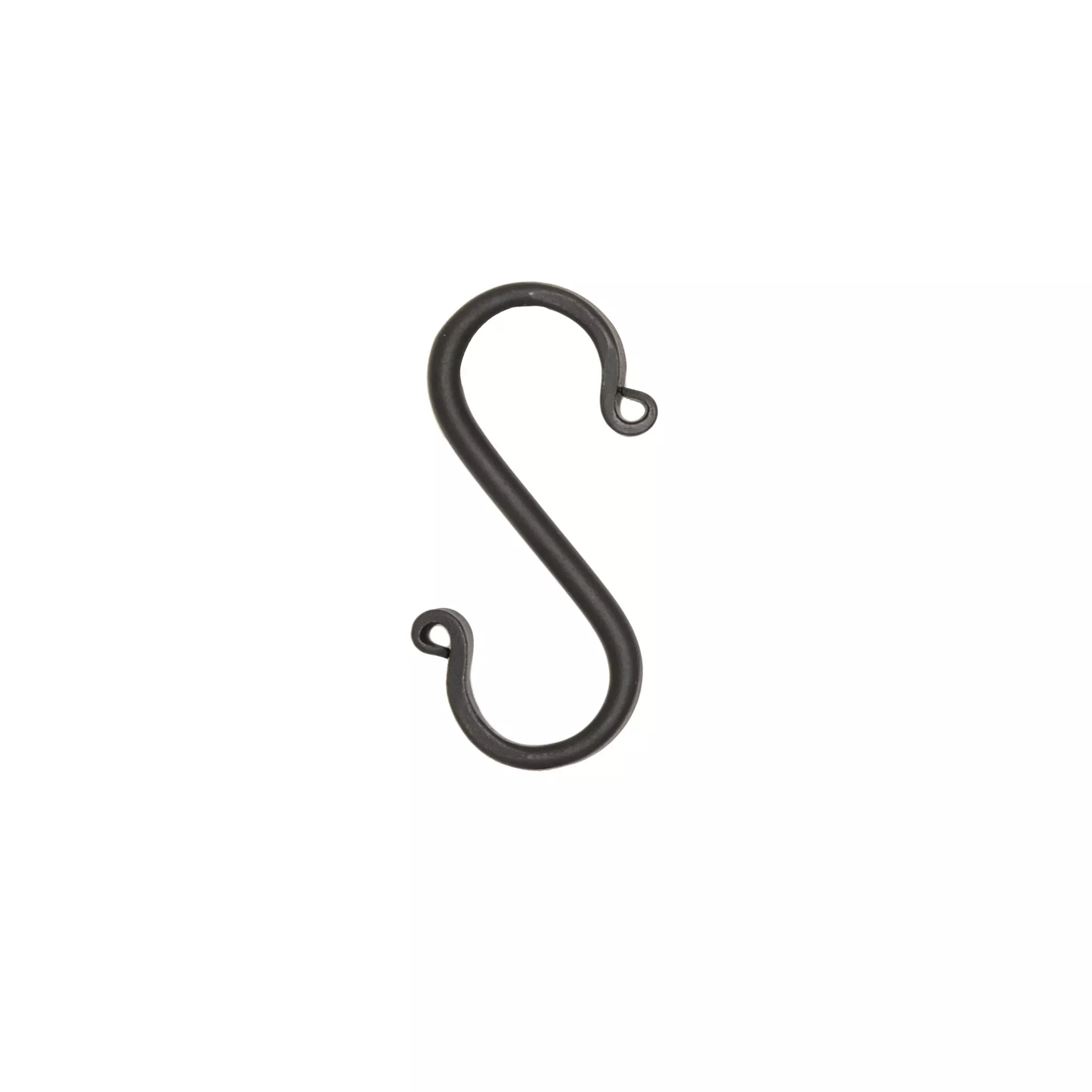 Wrought Iron Small Forged S-Hooks (Set of 6)