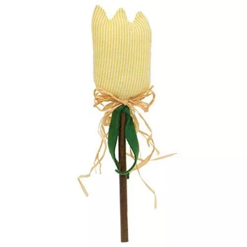Yellow Stripe Tulip Stake