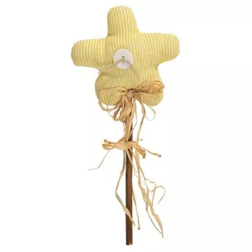Yellow Striped Flower Poke