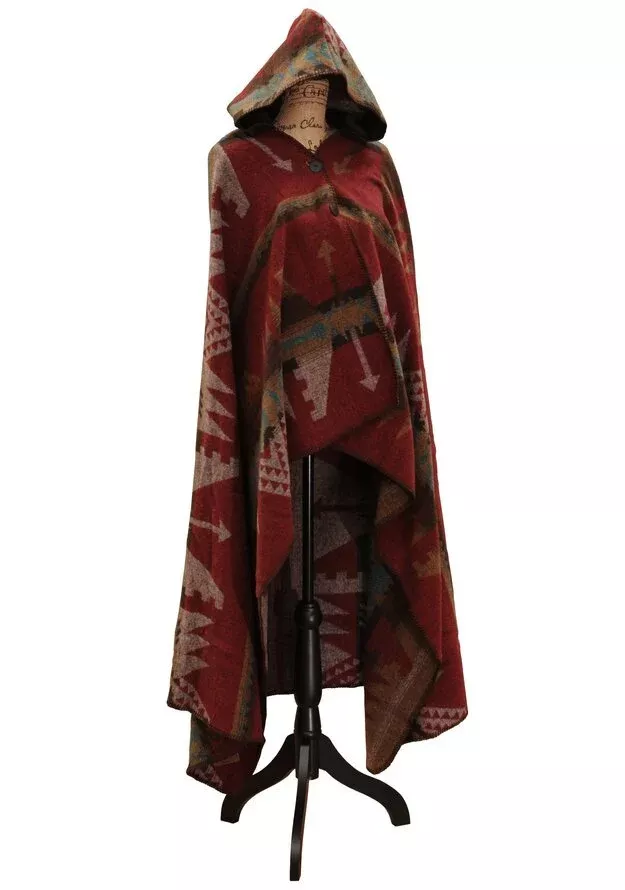 Yellowstone Hooded Wool Throw