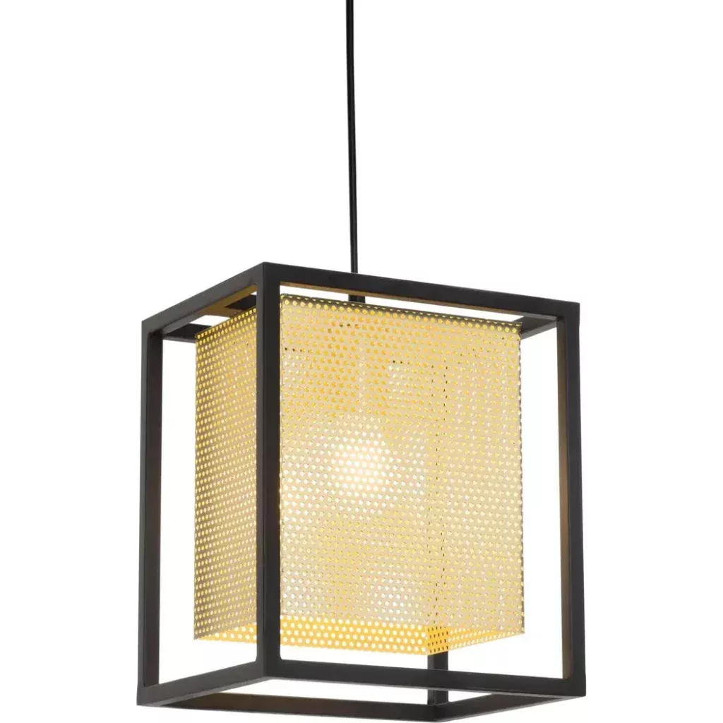 Yves Ceiling Lamp Gold Black Pendant