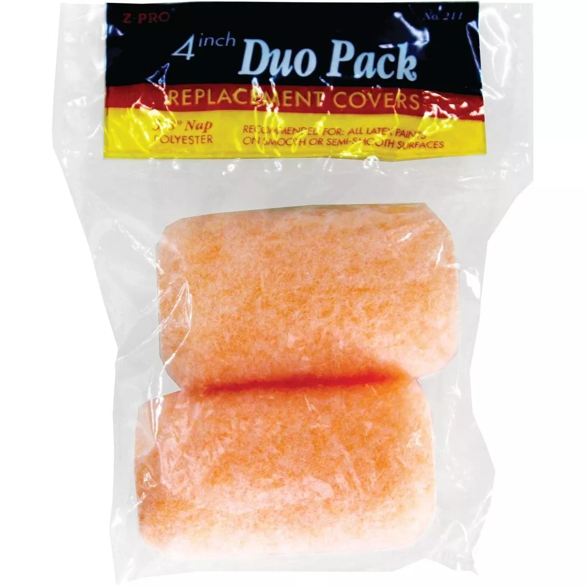 Z-pro 4 In. X 3/8 In. Polyester Knit Fabric Roller Cover (2-pack)