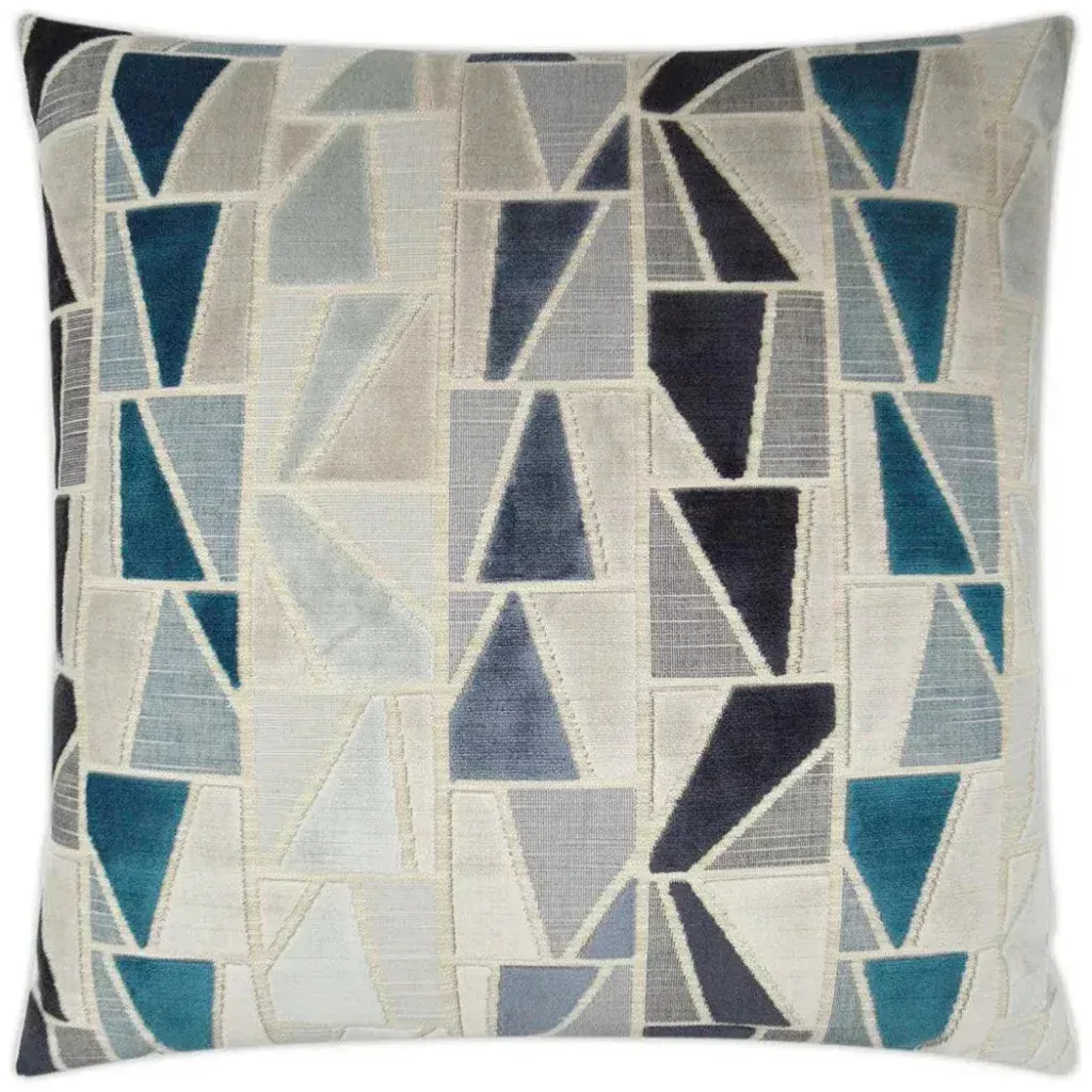 Zander Teal Slate Blue Large Throw Pillow Insert