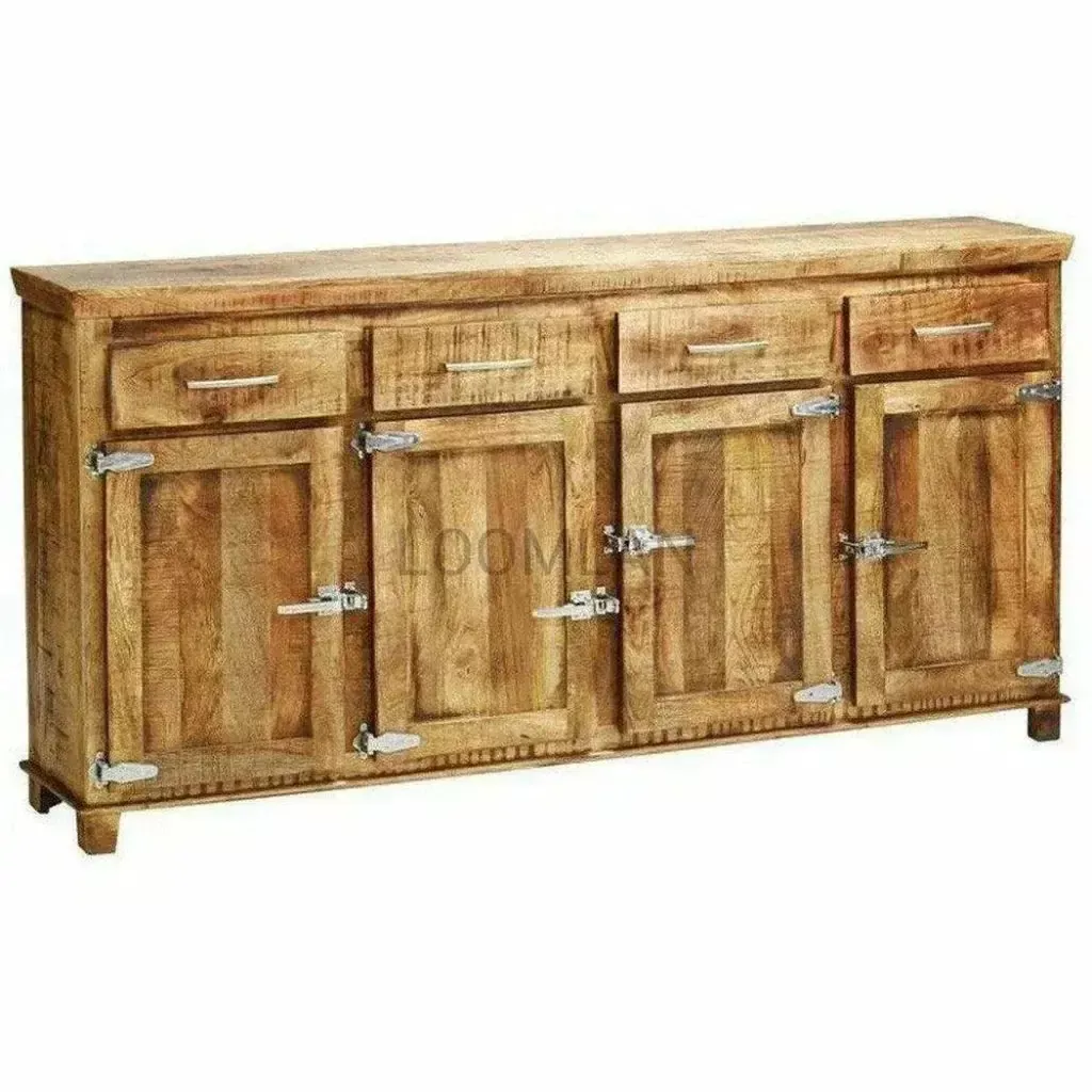 Zandria Four Doors Wooden Sideboard
