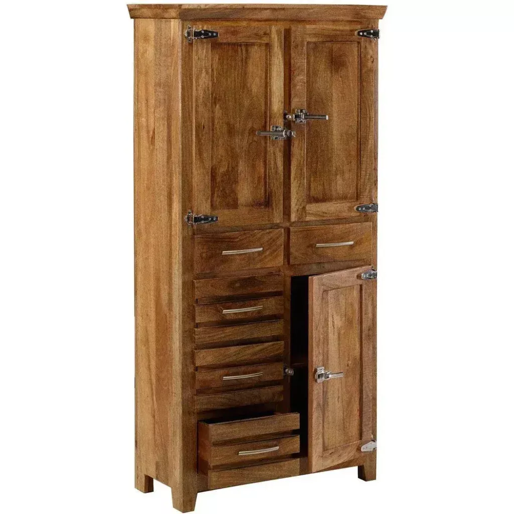 Zandria Solid Wood Tall Bookcase