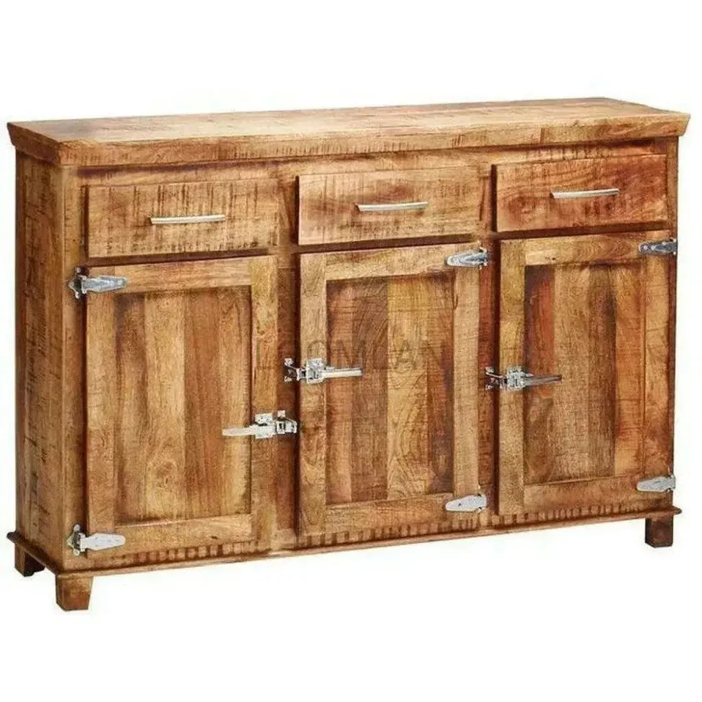 Zandria Three Doors Wood Sideboard