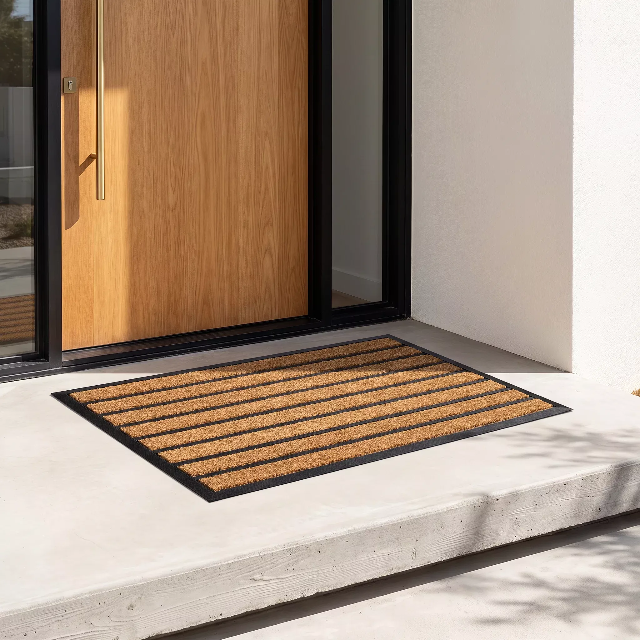 Zara Heavy-Duty Striped Doormat