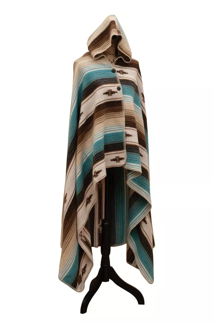 Zarape Wool Hooded Throw