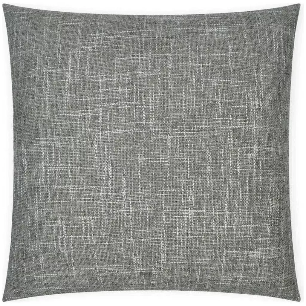 Zareen Slate Solid Grey Large Throw Pillow Insert