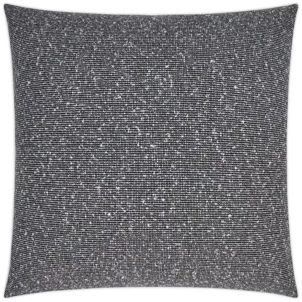 Zealand Textured Farmhouse Black Large Throw Pillow