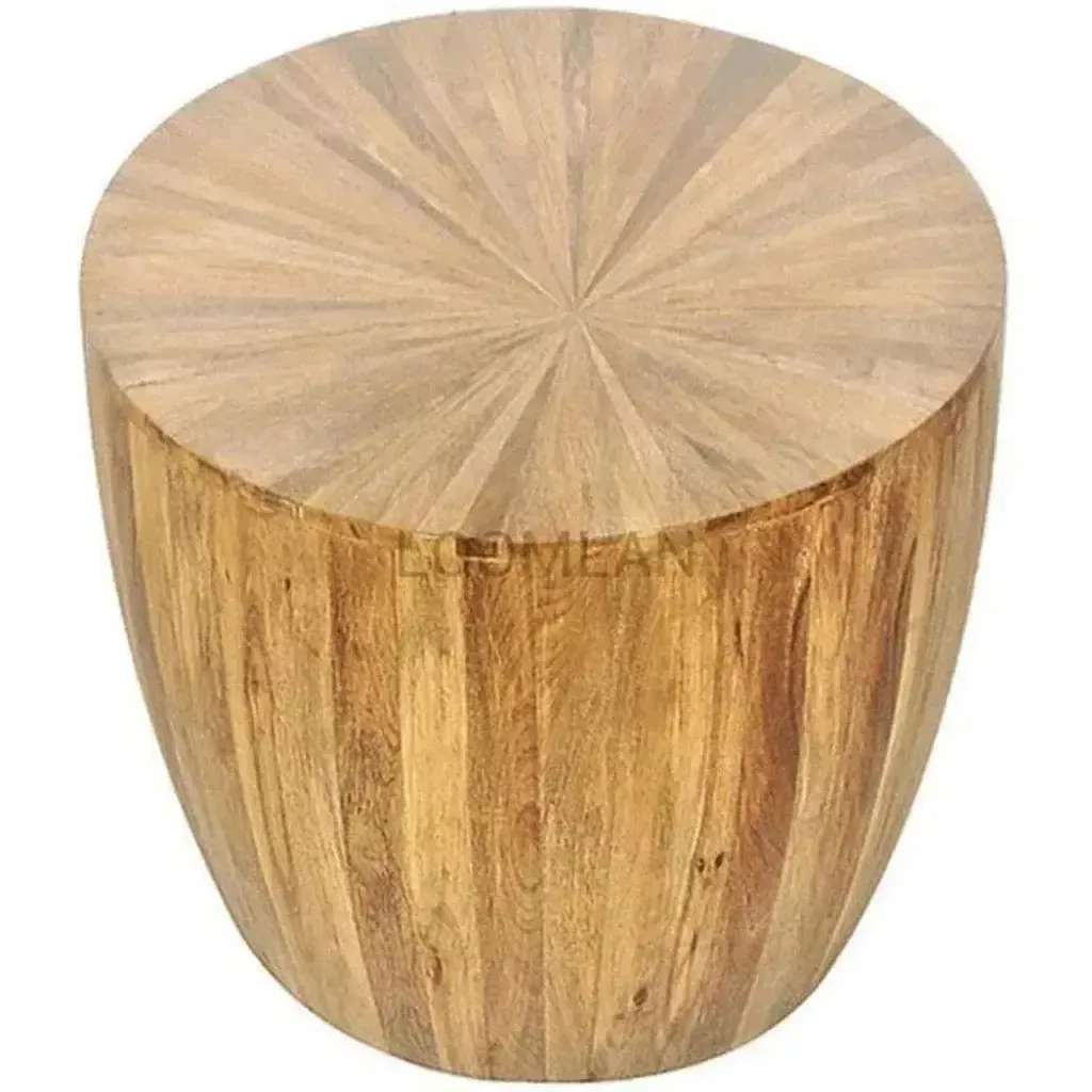 Zelrah Round Drum Accent Table