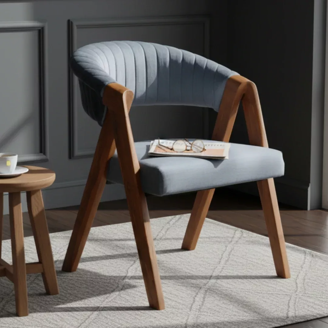 Ziva Teak Wood Arm Chair (Teak)