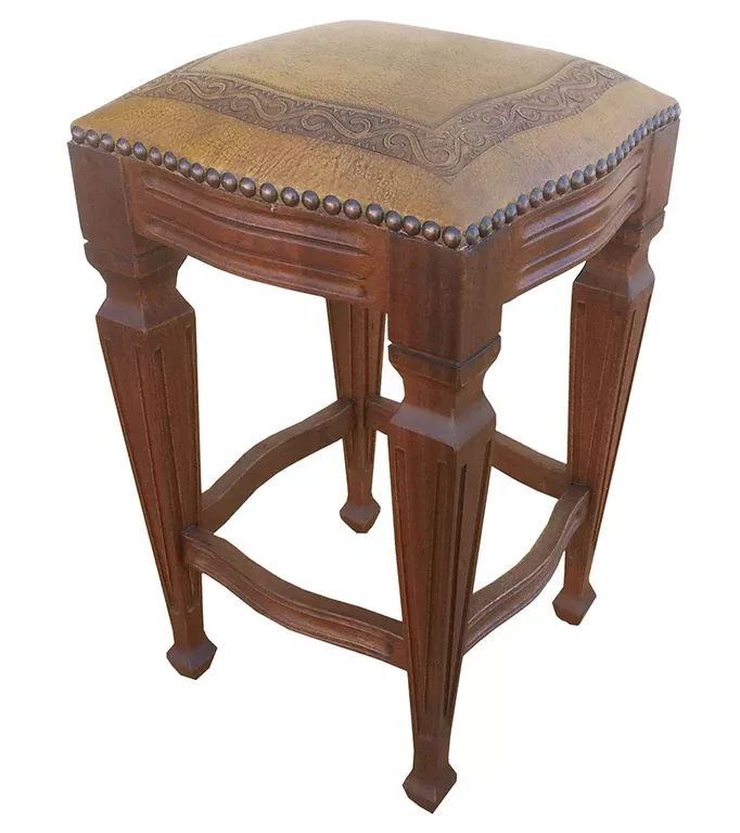 Zorro Saddle Tan Barstool
