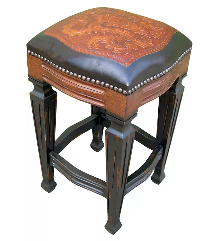 Zorro Two Tone Colonial Barstool