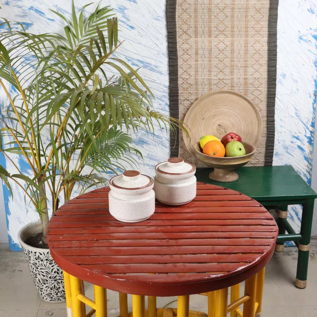 Zylora Ceramic Container (Set of 2)